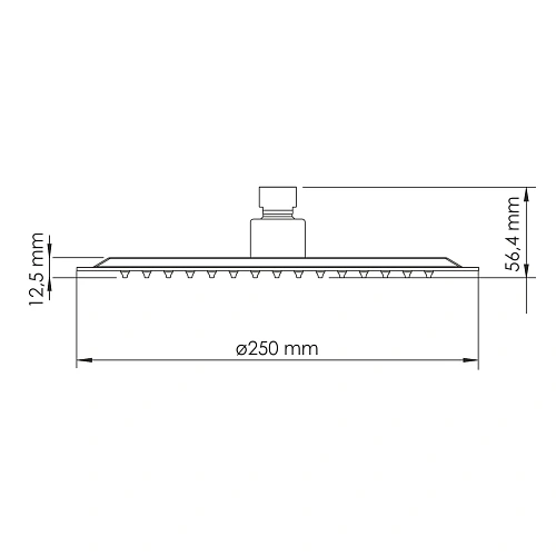 Верхний душ WasserKRAFT A329 розовое золото Верхний душ WasserKRAFT A329 розовое золото