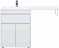 Тумба с раковиной Aquanet Токио 130 L белый (напольная, 1 ящик, 2 дверцы) 00239215 Тумба с раковиной Aquanet Токио 130 L белый (напольная, 1 ящик, 2 дверцы) 00239215