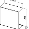 Полка Aquanet Магнум 28x28 черная матовая, квадрат 00302223 Полка Aquanet Магнум 28x28 черная матовая, квадрат 00302223