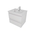 Тумба с раковиной Aquatek ВЕГА 60см AQ77060-MW белый матовый, подвесная Тумба с раковиной Aquatek ВЕГА 60см AQ77060-MW белый матовый, подвесная