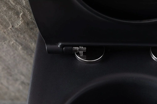 Унитаз подвесной Allen Brau Reality 4.32006.31 с крышкой, черный матовый Унитаз подвесной Allen Brau Reality 4.32006.31 с крышкой, черный матовый