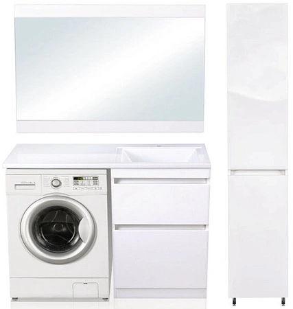 Тумба под раковину Style Line Даллас 120, Люкс белая, PLUS СС-00000388 Тумба под раковину Style Line Даллас 120, Люкс белая, PLUS СС-00000388