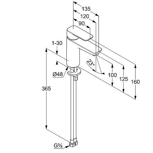 Смеситель для раковины Kludi PURE&STYLE 401980575WR4 хром Смеситель для раковины Kludi PURE&STYLE 401980575WR4 хром