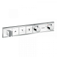 Смеситель для душа hansgrohe RainSelect на 3 потребителя термостатический, белый/хром 15356400 Смеситель для душа hansgrohe RainSelect на 3 потребителя термостатический, белый/хром 15356400