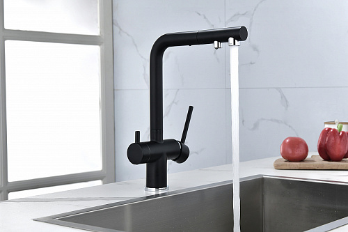 Смеситель для кухни Paulmark SERPENTINE антрацит Se213222-AN Смеситель для кухни Paulmark SERPENTINE антрацит Se213222-AN