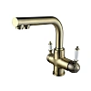 Смеситель для кухни Lemark Villa LM4861B с подключением к фильтру, бронза