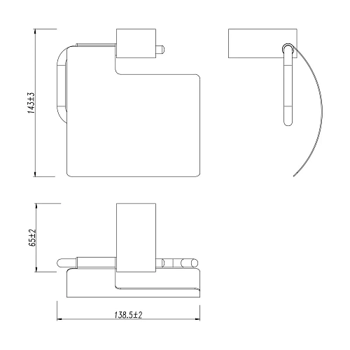Держатель туалетной бумаги Lemark SMOOTH LINE с крышкой, графит 9726012 Держатель туалетной бумаги Lemark SMOOTH LINE с крышкой, графит 9726012