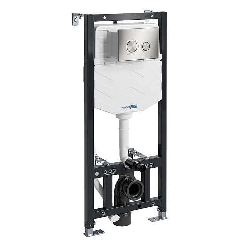 Инсталляция для унитаза WasserKRAFT Aller 10TLT.010.ME.BN01 с клавишей смыва никель Инсталляция для унитаза WasserKRAFT Aller 10TLT.010.ME.BN01 с клавишей смыва никель