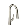 Смеситель для кухни Hansgrohe 160, с вытяжным душем, 2jet 72815800, под сталь Смеситель для кухни Hansgrohe 160, с вытяжным душем, 2jet 72815800, под сталь