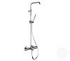 Картинка анонса товара «душевая система remer elegance eq34a7mmssofbo термостатическая, белый матовый»