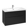 Картинка анонса товара «тумба под раковину villeroy &amp; boch subway 3.0 с подсветкой volcano black / volcano black c570l1vl»