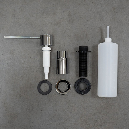 дозатор жидкого мыла Lemark LM8203SC, врезной хром дозатор жидкого мыла Lemark LM8203SC, врезной хром