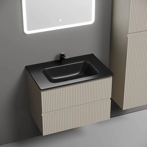 Тумба под раковину Sancos Snob R SNR70CE 690х445х500 Beige Soft, подвесная Тумба под раковину Sancos Snob R SNR70CE 690х445х500 Beige Soft, подвесная