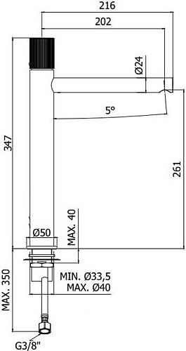 Смеситель для раковины Paffoni Jo JO081NO Смеситель для раковины Paffoni Jo JO081NO