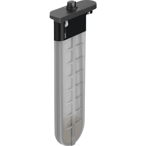 Внешняя часть с прямоугольной розеткой Hansgrohe sBox 28010340, шлифованный черный хром Внешняя часть с прямоугольной розеткой Hansgrohe sBox 28010340, шлифованный черный хром