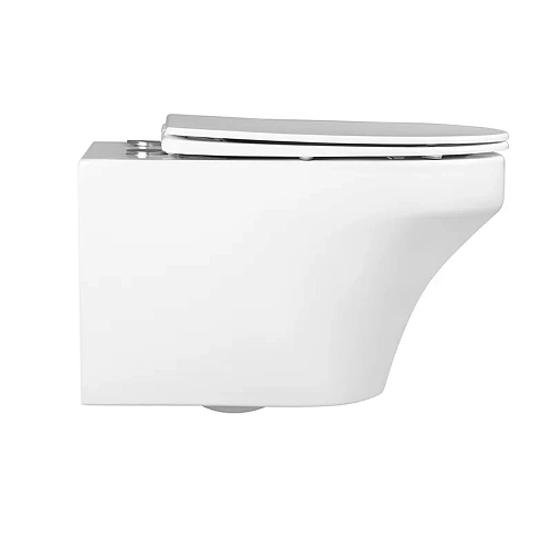 Унитаз подвесной CHARUS FRANZ D RIMLESS EWC700-124W безободковый, c легкосъемным сиденьем, с функцией микролифт Унитаз подвесной CHARUS FRANZ D RIMLESS EWC700-124W безободковый, c легкосъемным сиденьем, с функцией микролифт