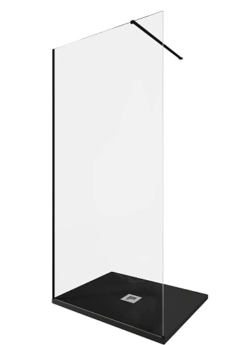 Душевая перегородка Allen Brau Infinity 1 100 3.21015.BBA черный брашированный Душевая перегородка Allen Brau Infinity 1 100 3.21015.BBA черный брашированный