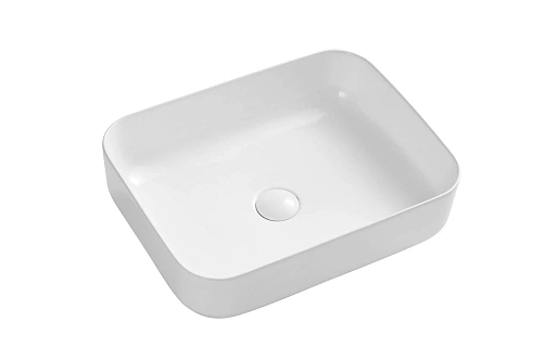 Раковина Sintesi SIN-LVB-APP-409 накладная белая 500х400х130, без отверстия под смеситель Раковина Sintesi SIN-LVB-APP-409 накладная белая 500х400х130, без отверстия под смеситель