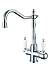 Смеситель для кухни Boheme Tradizionale Cromo c краном для питьевой воды 113