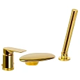 Смеситель на борт ванны Remer Infinity I07UFDO, золото глянцевое Смеситель на борт ванны Remer Infinity I07UFDO, золото глянцевое