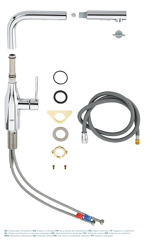 Смеситель для кухни GROHE Essence+ с высоким изливом и выдвижной лейкой, хром (30270000) Смеситель для кухни GROHE Essence+ с высоким изливом и выдвижной лейкой, хром (30270000)