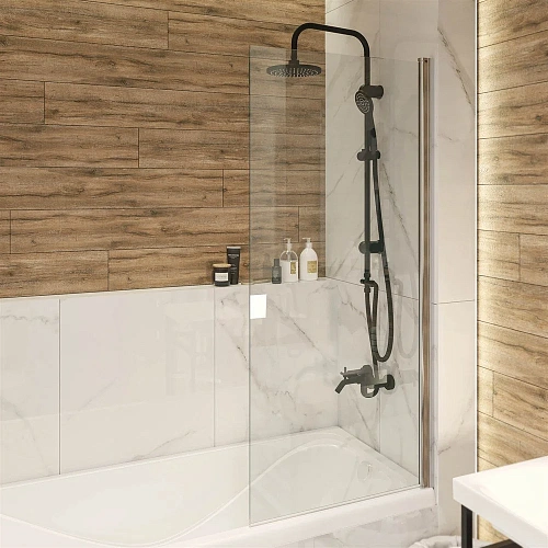 Шторка на ванну DIWO Коломна 4GW007 распашная, 80x150 507509 Шторка на ванну DIWO Коломна 4GW007 распашная, 80x150 507509