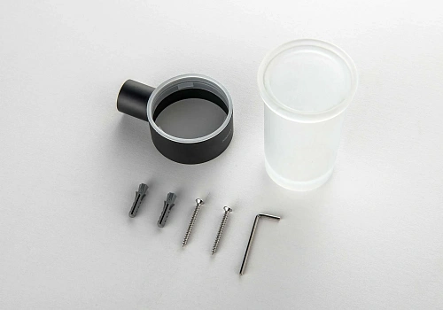 Стакан Aquatek ЛИРА AQ4427MB черный матовый Стакан Aquatek ЛИРА AQ4427MB черный матовый