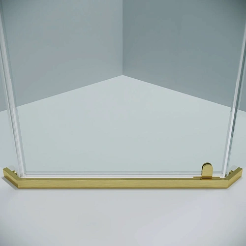 Душевой уголок GROSSMAN Pragma 302.K33.03.1010.32.00 (100x100x195) трапеция,распашн,золото сатин,стекло прозр Душевой уголок GROSSMAN Pragma 302.K33.03.1010.32.00 (100x100x195) трапеция,распашн,золото сатин,стекло прозр