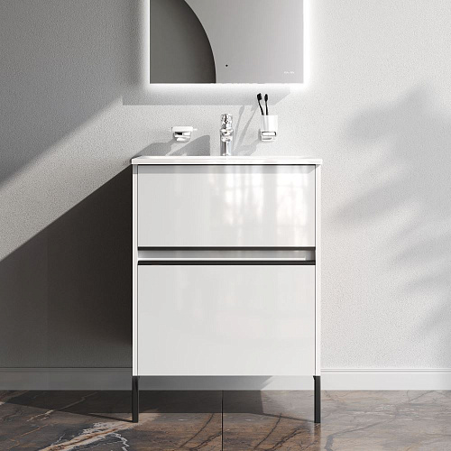 Тумба под раковину AM.PM Sense M7BFUX0602WG универсальная, 60 см, белый Тумба под раковину AM.PM Sense M7BFUX0602WG универсальная, 60 см, белый