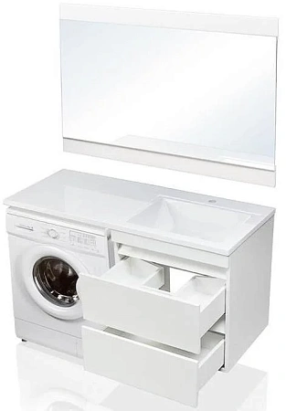 Тумба под раковину Style Line Даллас 120, Люкс белая, PLUS СС-00000469 Тумба под раковину Style Line Даллас 120, Люкс белая, PLUS СС-00000469