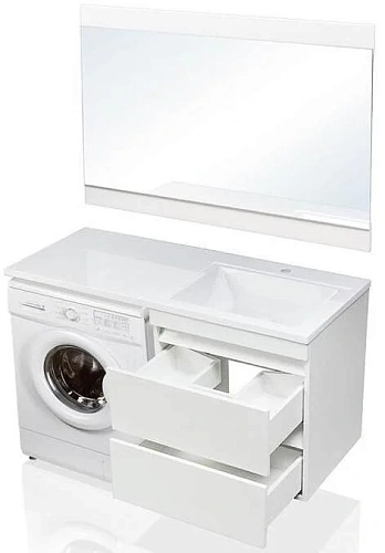 Тумба под раковину Style Line Даллас 120, Люкс белая, PLUS СС-00000469 Тумба под раковину Style Line Даллас 120, Люкс белая, PLUS СС-00000469