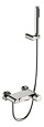 Детальная картинка товара «смеситель для ванны boheme stick nikel brush с ручкой diamond 123-nb никель»