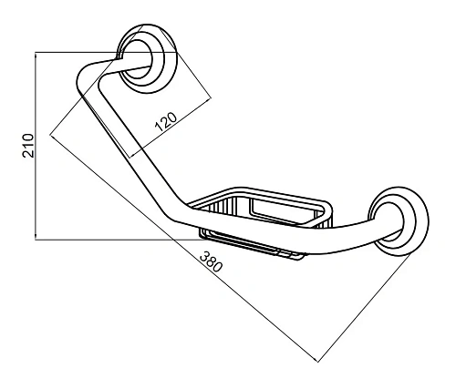Поручень Boheme Medici 10625 с мыльницей Поручень Boheme Medici 10625 с мыльницей