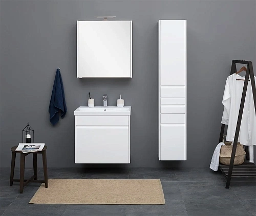 Комплект мебели Aquanet Палермо 60 белый 00209024 Комплект мебели Aquanet Палермо 60 белый 00209024