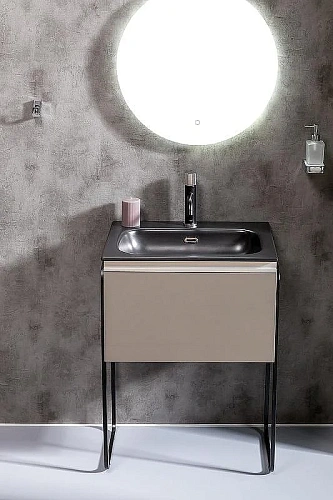 Тумба под раковину Armadi Art VALLESSI 60 Антрацит глянец 837-060-A glossy Тумба под раковину Armadi Art VALLESSI 60 Антрацит глянец 837-060-A glossy