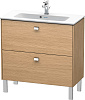 Картинка анонса товара «тумба под раковину duravit brioso br440701052 напольная 82 см европейский дуб»