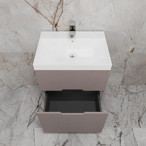 Тумба под раковину Style Line Матис 60 см ЛС-00002433 напольная, тауп темный Тумба под раковину Style Line Матис 60 см ЛС-00002433 напольная, тауп темный