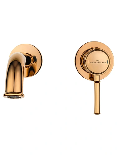 Смеситель для раковины Wonzon & Woghand TOR встраиваемый, розовое золото (WW-88869073-RG) Смеситель для раковины Wonzon & Woghand TOR встраиваемый, розовое золото (WW-88869073-RG)