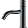 Смеситель для раковины Boheme STICK Shine Gun Metal низкий с ручкой DIAMOND 121-SGM графит глянец Смеситель для раковины Boheme STICK Shine Gun Metal низкий с ручкой DIAMOND 121-SGM графит глянец
