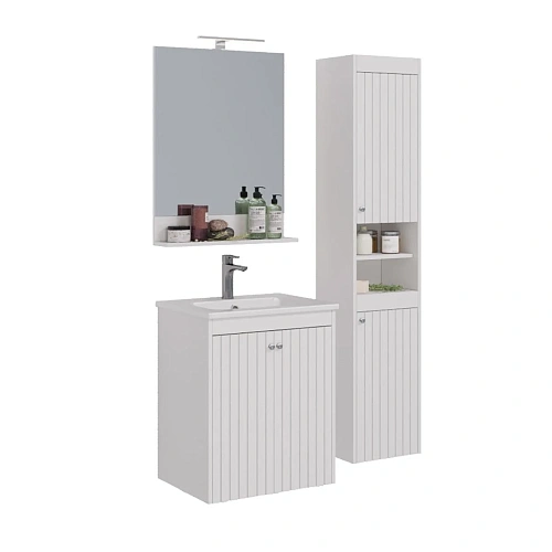 Тумба под раковину Lemark ROMANCE 60 см подвесная/напольная, белый LM07R60T Тумба под раковину Lemark ROMANCE 60 см подвесная/напольная, белый LM07R60T