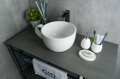 Раковина Gid N9055 51186 накладная белая 40x30x18 Раковина Gid N9055 51186 накладная белая 40x30x18