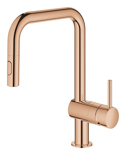 Смеситель для кухни GROHE Minta однорычажный с выдвижным изливом, теплый закат (32322DA2) Смеситель для кухни GROHE Minta однорычажный с выдвижным изливом, теплый закат (32322DA2)
