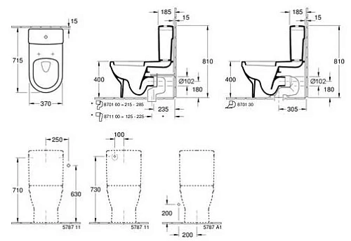 Чаша напольного унитаза Villeroy & Boch Architectura 56861001 (5686 10 01) Чаша напольного унитаза Villeroy & Boch Architectura 56861001 (5686 10 01)