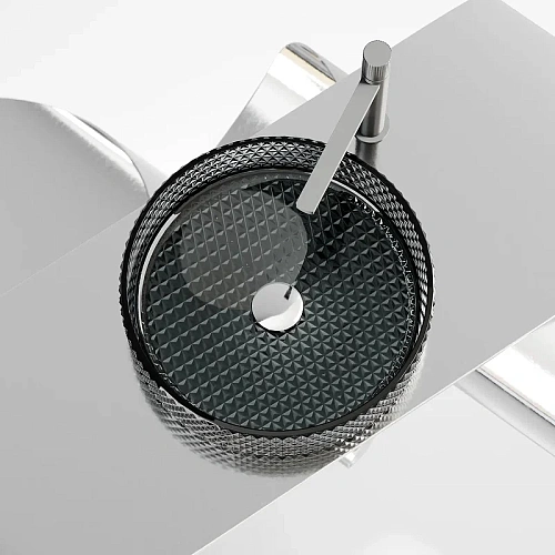 Раковина Ceramica Nova CRISTAL CN6060 черный накладная Раковина Ceramica Nova CRISTAL CN6060 черный накладная