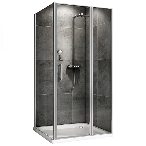 Душевой уголок ABBER Sonnenstrand AG04110S-S80 110x80 см универсальный, профиль хром, стекло прозрачное Душевой уголок ABBER Sonnenstrand AG04110S-S80 110x80 см универсальный, профиль хром, стекло прозрачное