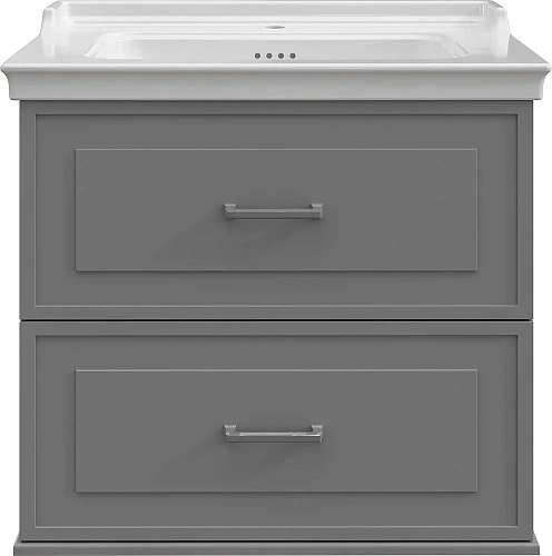 Тумба с раковиной STWORKI Хадстен 80 серая 540898 Тумба с раковиной STWORKI Хадстен 80 серая 540898