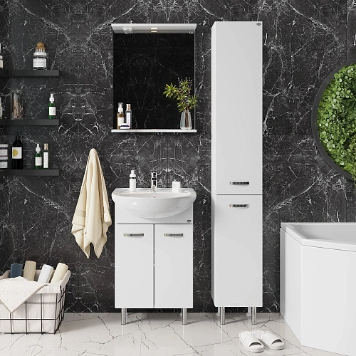 Зеркало Onika Коралл 50 см 205023 белое, с подсветкой Зеркало Onika Коралл 50 см 205023 белое, с подсветкой