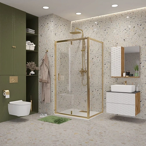 Душевой уголок Niagara Nova NG-43-11AG-A90G (110x90x195) прямоугольная, дверь распашная Душевой уголок Niagara Nova NG-43-11AG-A90G (110x90x195) прямоугольная, дверь распашная