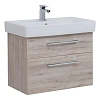 Тумба под раковину DREJA Q MAX, 70 см, подвесная, 2 ящика, дуб кантри 77.0006D Тумба под раковину DREJA Q MAX, 70 см, подвесная, 2 ящика, дуб кантри 77.0006D