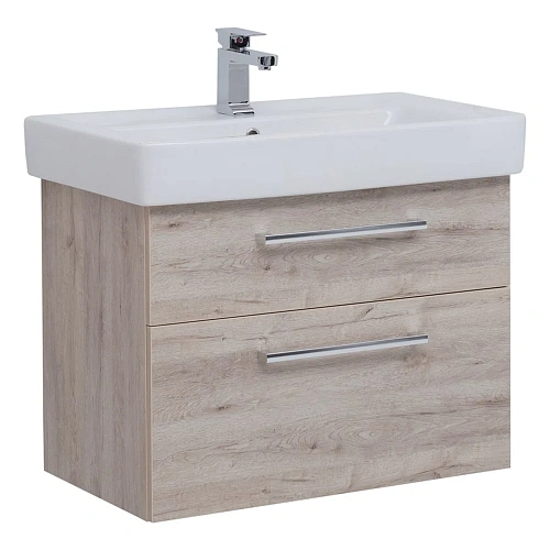 Тумба под раковину DREJA Q MAX, 70 см, подвесная, 2 ящика, дуб кантри 77.0006D Тумба под раковину DREJA Q MAX, 70 см, подвесная, 2 ящика, дуб кантри 77.0006D